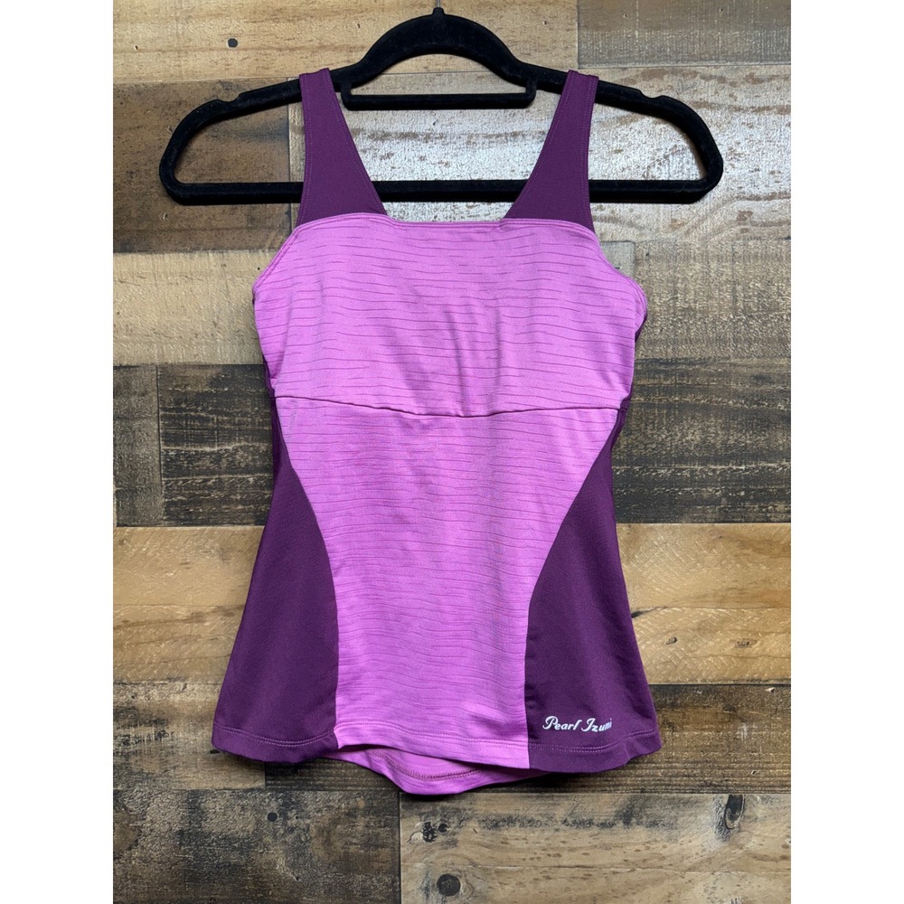Pearl Izumi Select Womens Cycling Tank Top Purple Pink Racerback Pockets Small